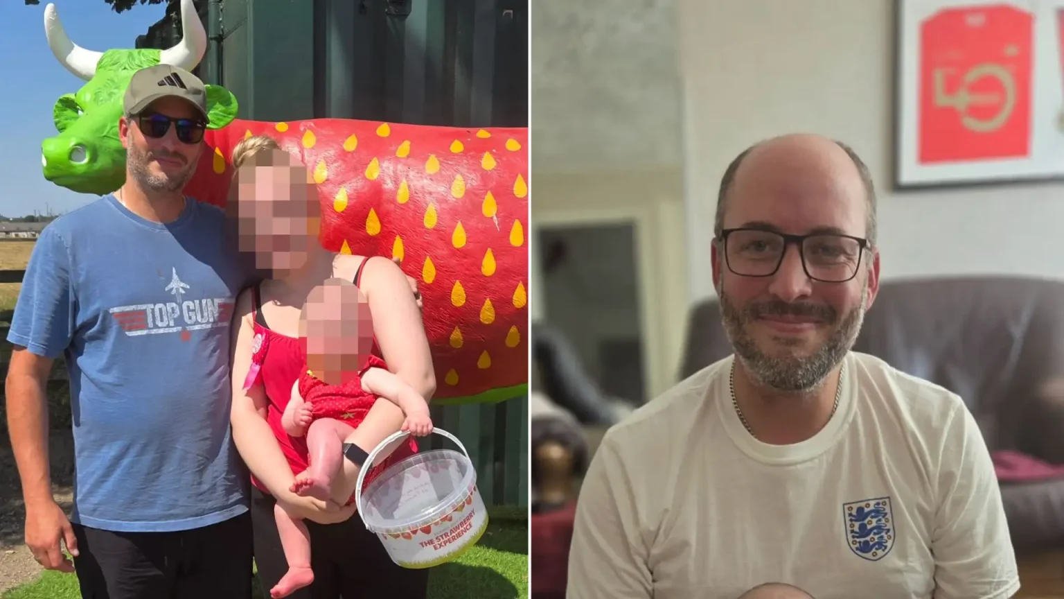 A dad died in a horror motorbike crash just minutes after calling his wife to say he had broken down - with his family racing to meet him.