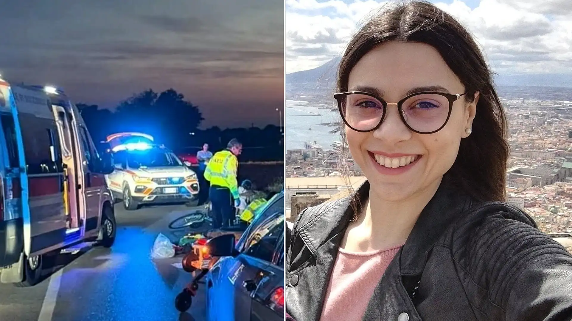A mother of one died 13 days after being rammed from behind by a driver allegedly high on cocaine as she cycled with her husband and daughter in northern Italy.