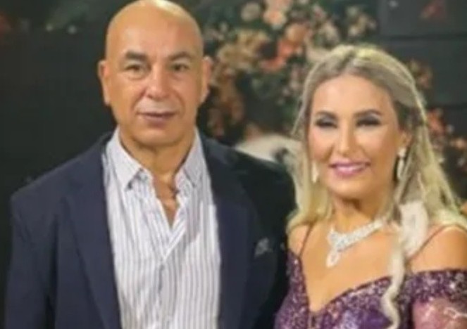 Egypt football boss Hossam Hassan reportedly fainted as his "two wives" brawled at a hotel café - with hot coffee allegedly thrown in the row.