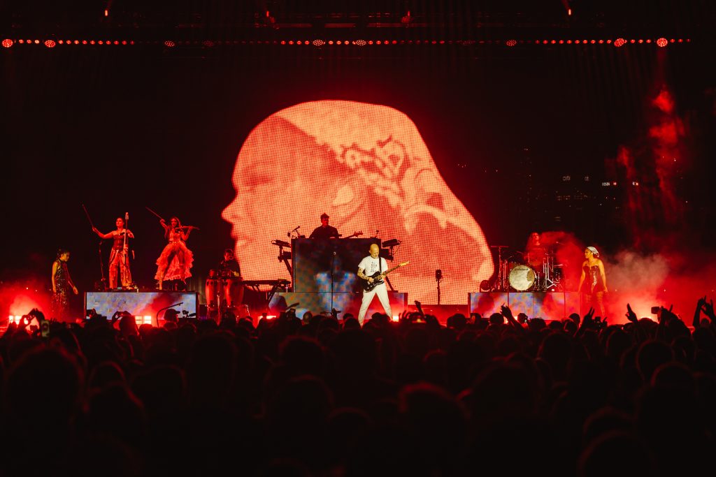 Electronic music legend Moby took over London's historic Old Royal Naval College in Greenwich for a spectacular sold-out riverside performance as part of Labyrinth on the Thames.