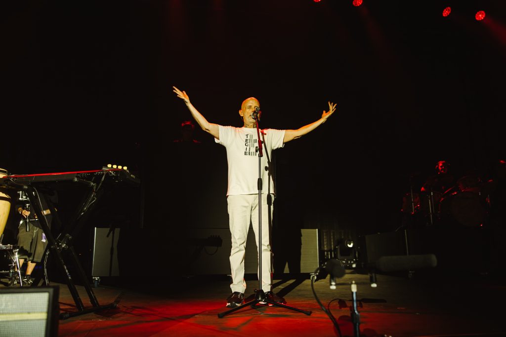 Electronic music legend Moby took over London's historic Old Royal Naval College in Greenwich for a spectacular sold-out riverside performance as part of Labyrinth on the Thames.