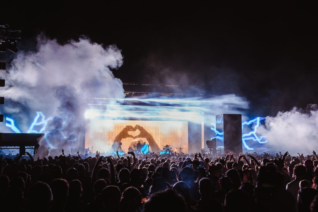 Electronic music legend Moby took over London's historic Old Royal Naval College in Greenwich for a spectacular sold-out riverside performance as part of Labyrinth on the Thames.