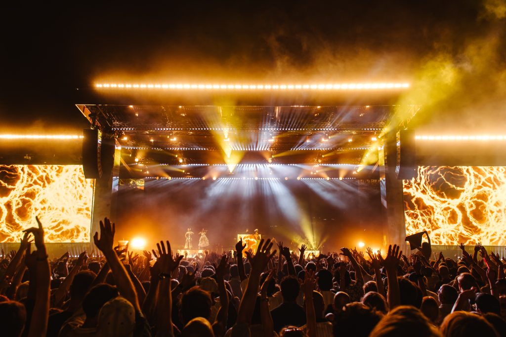 Electronic music legend Moby took over London's historic Old Royal Naval College in Greenwich for a spectacular sold-out riverside performance as part of Labyrinth on the Thames.