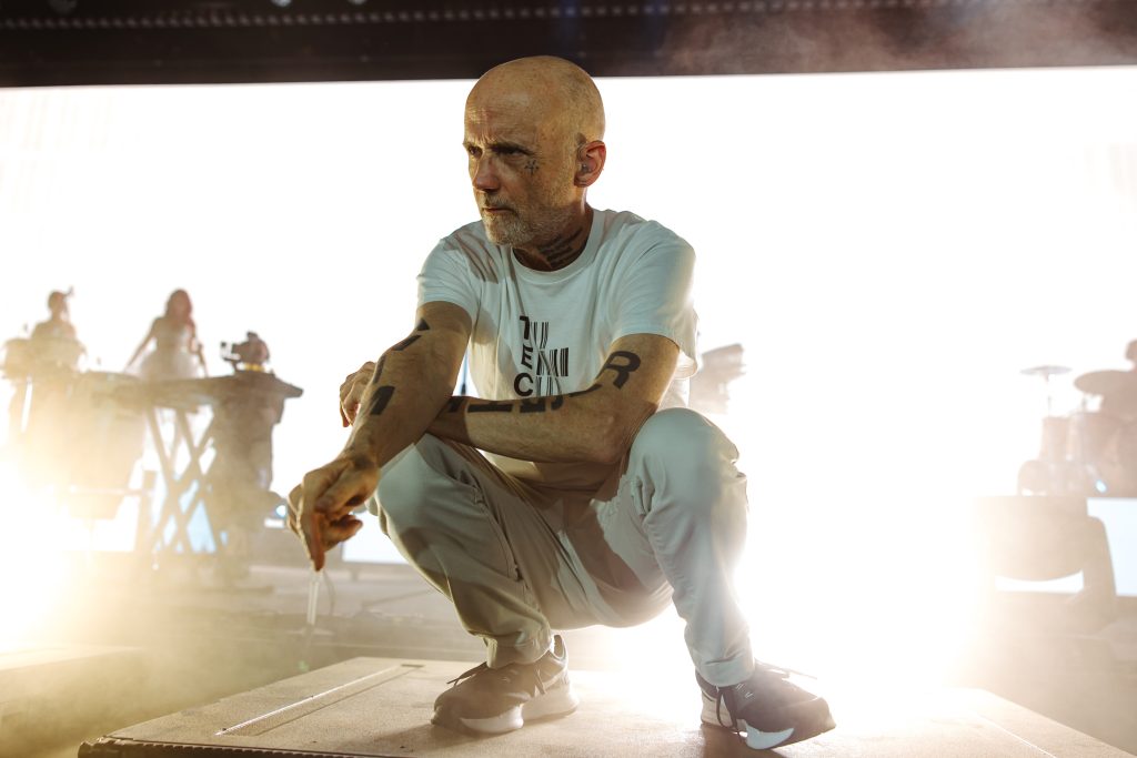 Electronic music legend Moby took over London's historic Old Royal Naval College in Greenwich for a spectacular sold-out riverside performance as part of Labyrinth on the Thames.