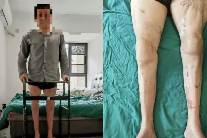 A factory worker whose legs were severed in a horror machinery accident has learned to walk again after doctors spent almost eight hours reattaching them.