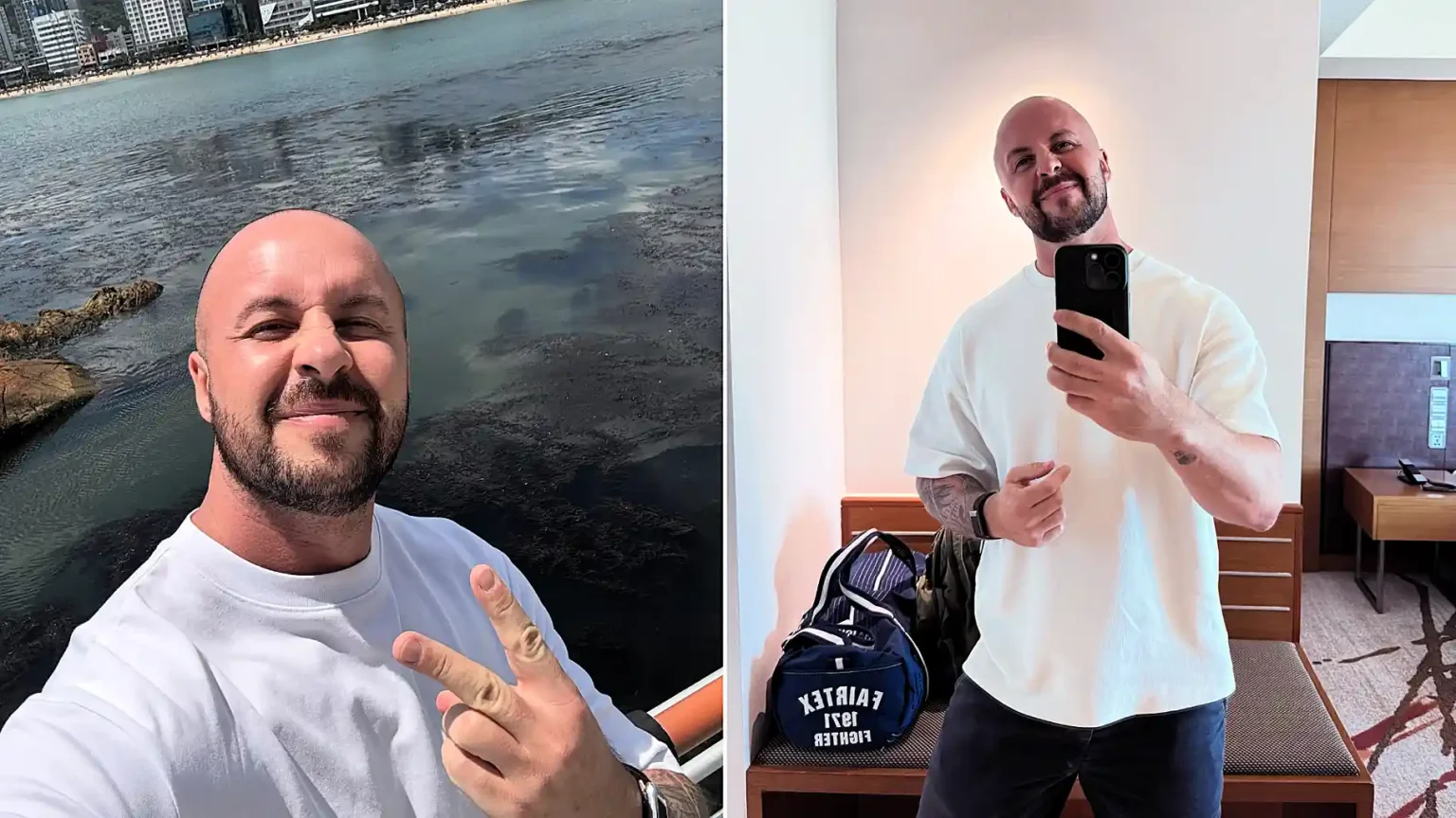 Fitness coach Leroy Saunders, 41, has died after collapsing during a HYROX event in Bangkok - his family have asked people not to speculate as they await medical answers.