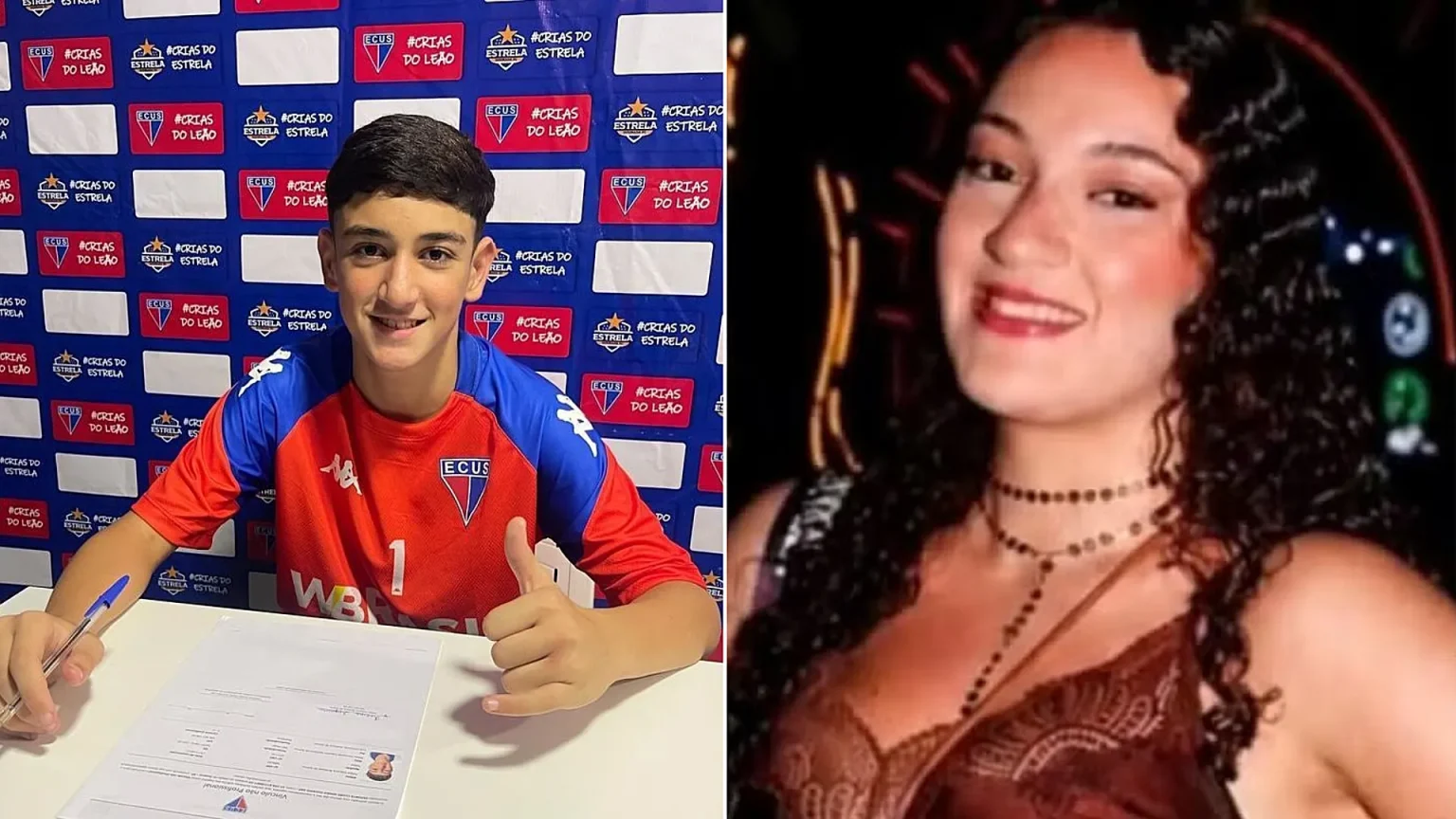 A 13-year-old footballer and his sister, 17, have died after their family car overturned on a motorway - with their father losing control at the wheel.