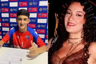 A 13-year-old footballer and his sister, 17, have died after their family car overturned on a motorway - with their father losing control at the wheel.
