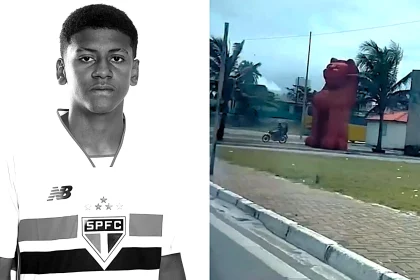 A 15-year-old footballer and former Sao Paulo youth player was shot dead "by mistake" moments after playing in an amateur match in Maceio, Brazil.