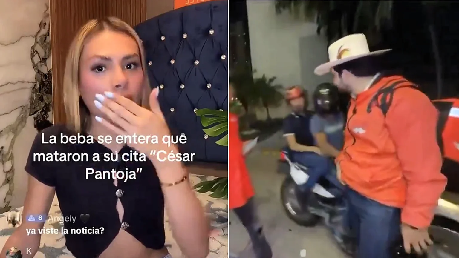 Influencer Cesar Gastelum's shocked girlfriend filmed the moment she watched his brutal murder unfold on livestream after he was gunned down in Mexico.