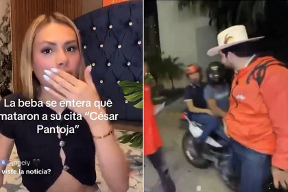 Influencer Cesar Gastelum's shocked girlfriend filmed the moment she watched his brutal murder unfold on livestream after he was gunned down in Mexico.