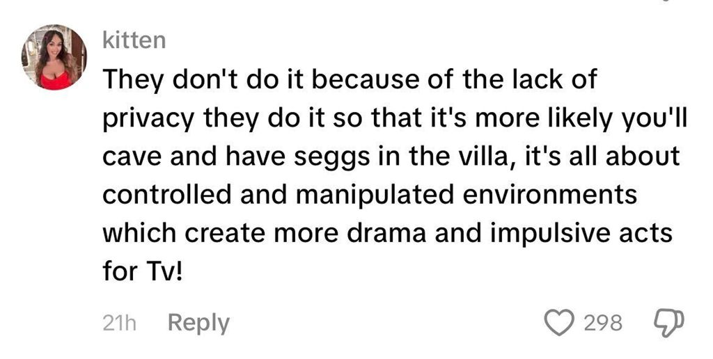 Social media comment on the post of Love Island star Helena Ford has revealed contestants are banned from masturbating in the villa - lifting the lid on the X-rated code of conduct rule tucked away in their contracts.