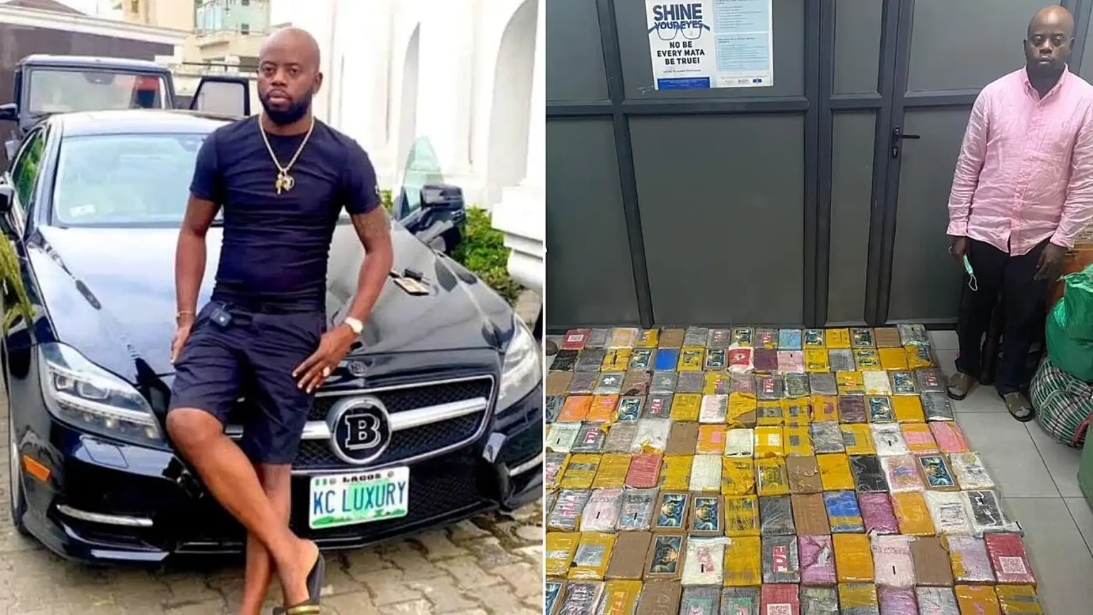 An influencer with 700,000 followers has been arrested over alleged links to a £21M cocaine haul destined for Britain - seized just before he flew to Paris.