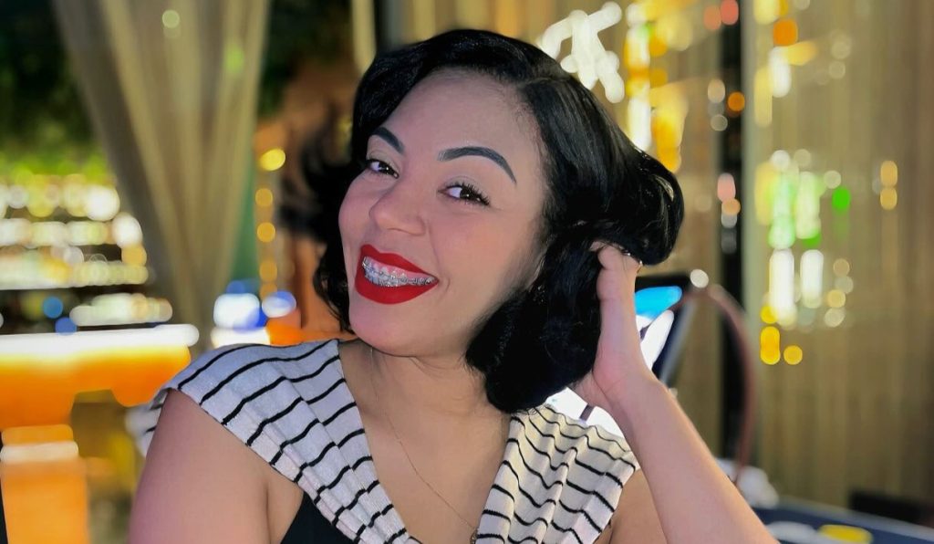 An influencer was hit by a speeding motorbike while filming content on the seafront - later sharing shocking images of the injuries to her face.