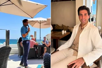 Reality TV star James Argent has been spotted singing at a TOWIE co-star's bar in Malaga following his domestic violence sentence, leaving Brits stunned.