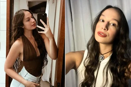 A law student, 23, was shot dead in a square, allegedly by her footballer ex-boyfriend who then wrote her name in blood on his bathroom mirror.