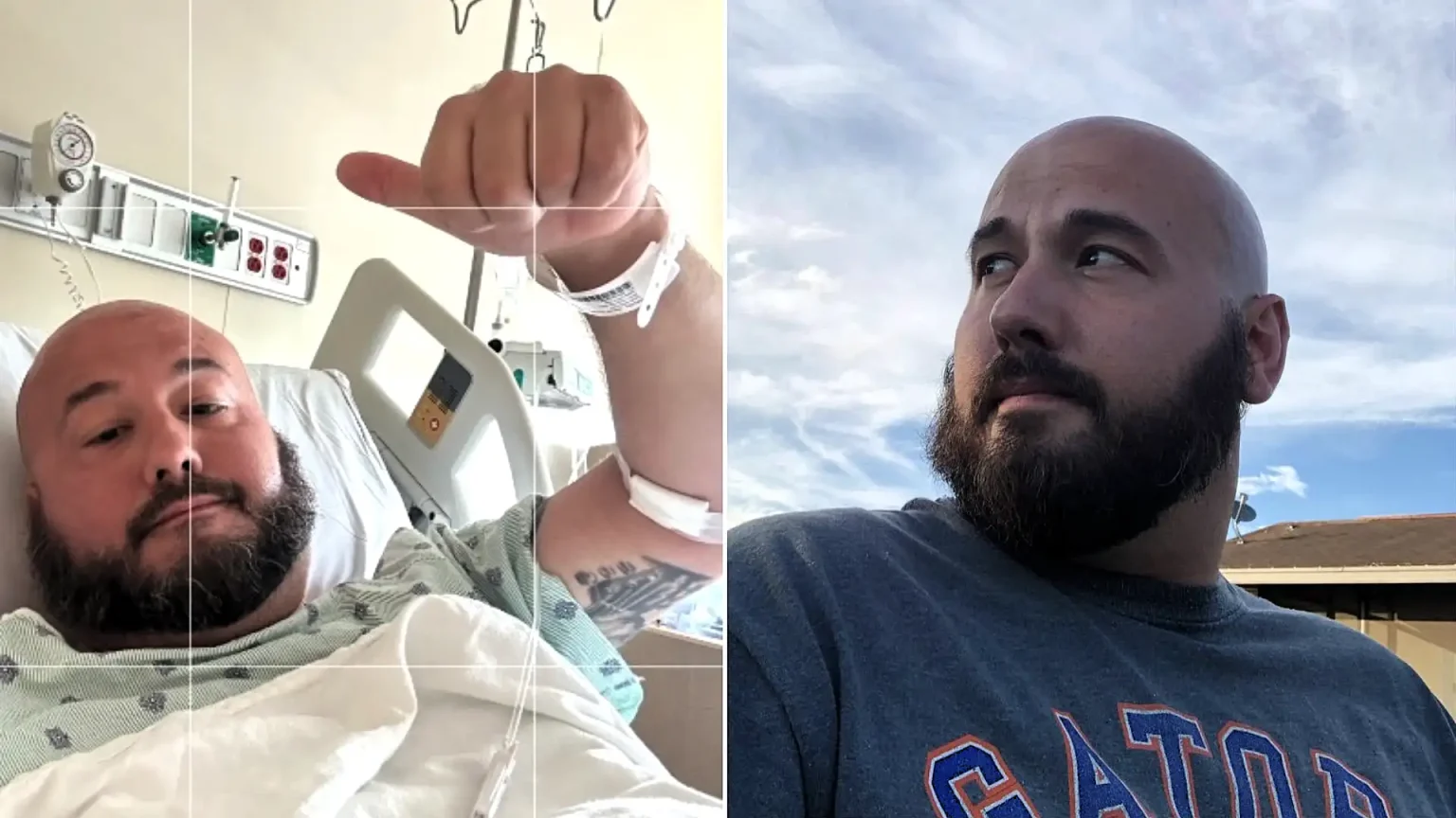 A fisherman bitten by a seven-foot shark was saved from bleeding to death by two nurses on a nearby boat - after fearing he would die on a sandbar.