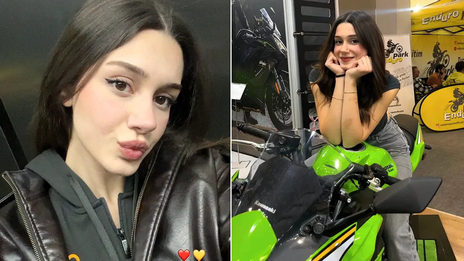 Biker influencer Ceyda Yakova, 20,000-strong on Instagram, died after her motorcycle wheel hit loose gravel on a bend and she was thrown into a road sign near Istanbul.