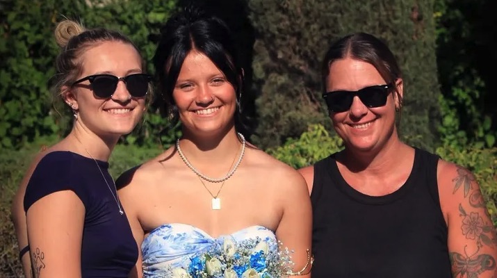 A mum and her two daughters died when their car burst into flames in a wrong-way crash - four days before the youngest's 17th birthday she'd been celebrating that night.