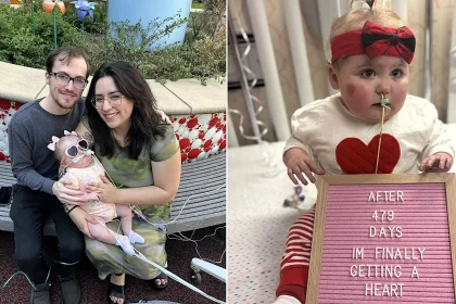 Toddler born with a backwards heart finally goes home after 746 days in hospital - her transplant took 10 hours and she had never even seen a car.