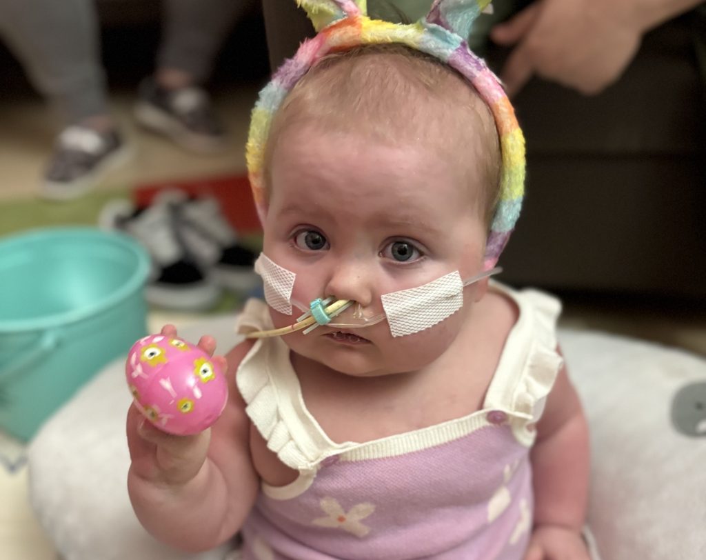 Toddler born with a backwards heart finally goes home after 746 days in hospital - her transplant took 10 hours and she had never even seen a car.