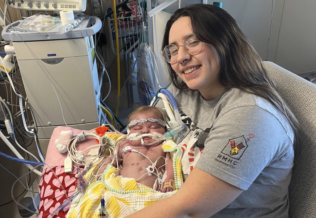 Toddler born with a backwards heart finally goes home after 746 days in hospital - her transplant took 10 hours and she had never even seen a car.