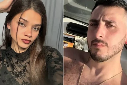 A nail technician has been arrested for stabbing her boyfriend to death after posting chilling messages online - including one about where to stick the knife.