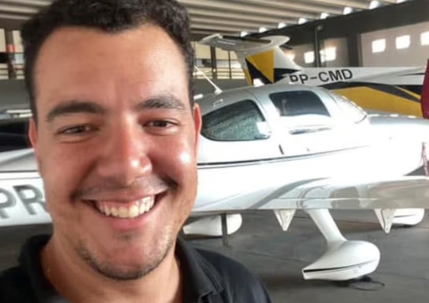 A pilot cheated death after his plane caught fire and crashed into a field - escaping the wreckage moments before it was engulfed in flames on his birthday.
