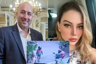 A presidential adviser has been arrested over an alleged plot to kill his pregnant ex-partner after she was shot three times outside a hotel by fake delivery riders.