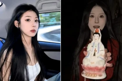 Ghost-hunting influencer Jiang Xiaorou has died in a horror car crash, months after smashing a Guanyin statue in a viral 'anti-superstition' challenge.