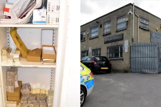 Three convicted money launderers are on the run after being sentenced in their absence over a staggering £266million operation - the biggest in UK legal history.