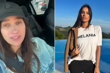 A model, actress and singer has broken down in tears and appealed for prayers after revealing she has six tumours, with the disease spreading to her bones.