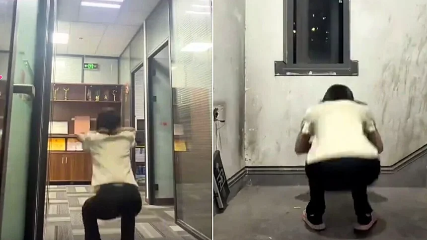 Woman, 29, hospitalised with a life-threatening condition after her boss ordered her to do 200 squats for missing work targets.
