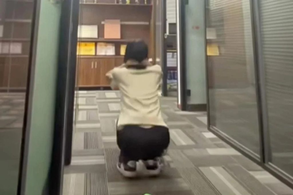 Woman, 29, hospitalised with a life-threatening condition after her boss ordered her to do 200 squats for missing work targets.