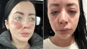 Mum whose skin was so inflamed doctors said she looked like a burns survivor was convinced she had a food allergy - but the real trigger was crippling stress.