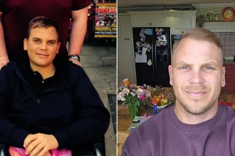 Recovering alcoholic who drank up to nine litres of cider a day was diagnosed with liver disease at 25 after spotting the whites of his eyes had turned a murky yellow in the mirror.