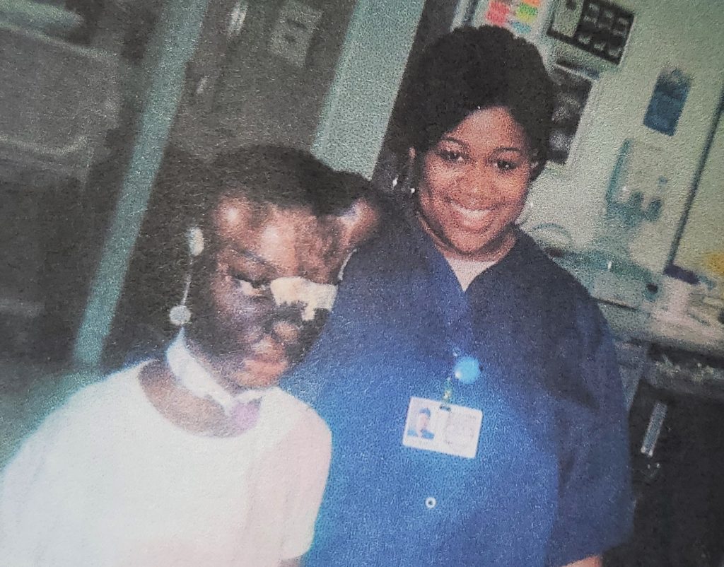 Man who grew up sleeping beside his dogs reveals the horror moment two pitbulls mauled his face - leaving him without his nose and ears after a 26-hour surgery.