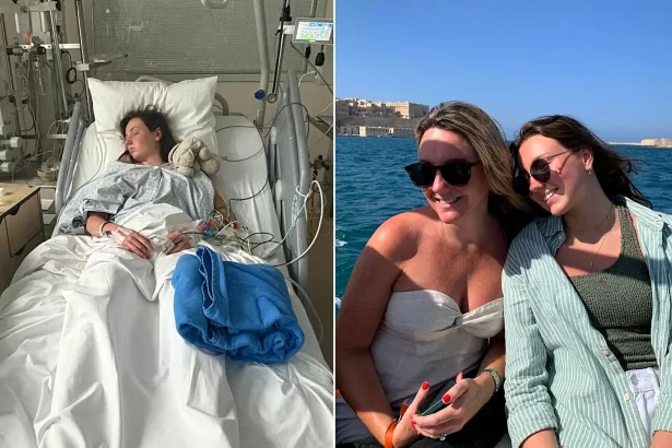 Mum was dismissed as overly anxious by doctors until her daughter's holiday stomach bug turned out to be a burst appendix and killer sepsis that nearly took her life.