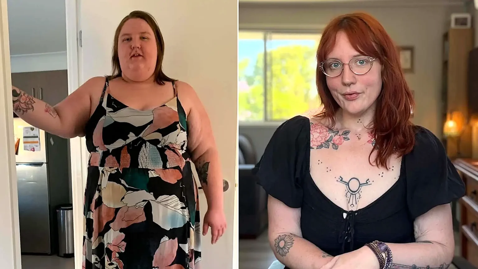 Woman who weighed 14 stone before the age of 10 says shedding 15 stone unlocked pretty privilege - with strangers now nicer and men rushing to hold doors open for her.