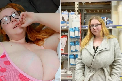 Woman with Britain's biggest boobs reveals how her 32OO chest suffocates her in her sleep and wrecks her vision - after skinny jab Mounjaro triggered rapid growth.