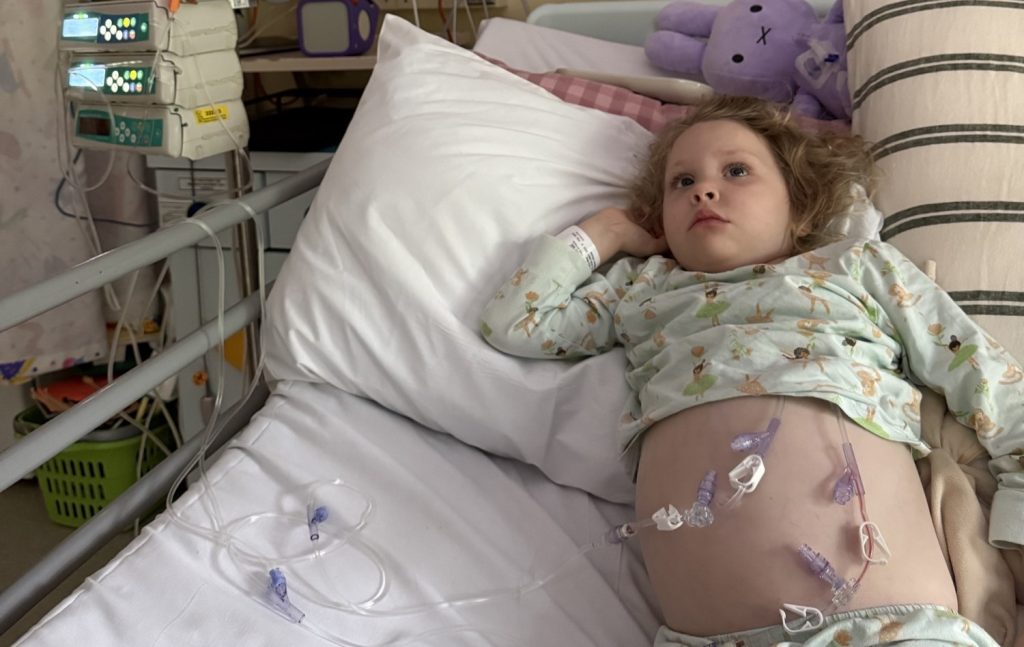 Girl, four, was diagnosed with an 11cm kidney tumour the size of a grapefruit after her mood change and arguing at pre-school prompted her mum to search for answers.