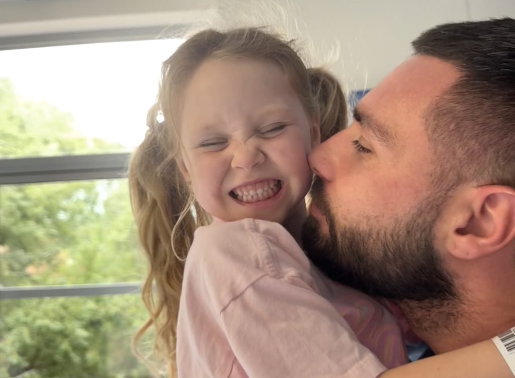 Girl, four, was diagnosed with an 11cm kidney tumour the size of a grapefruit after her mood change and arguing at pre-school prompted her mum to search for answers.