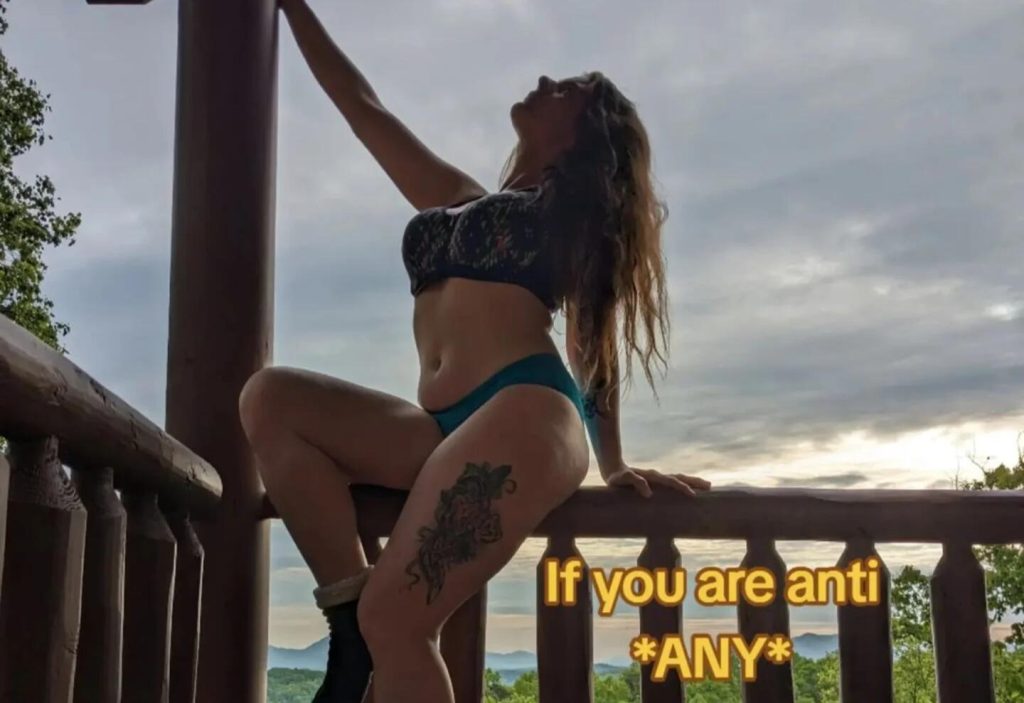 Non-binary influencer known as Skully hits out at trolls who brand their body gross and disgusting while others demand they show their breasts - and claps back with humour.