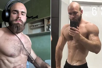 A bodybuilder is accused of stabbing a man to death and leaving a woman fighting for her life in a rented flat in Croatia, with police finding wrecked furniture at the scene.