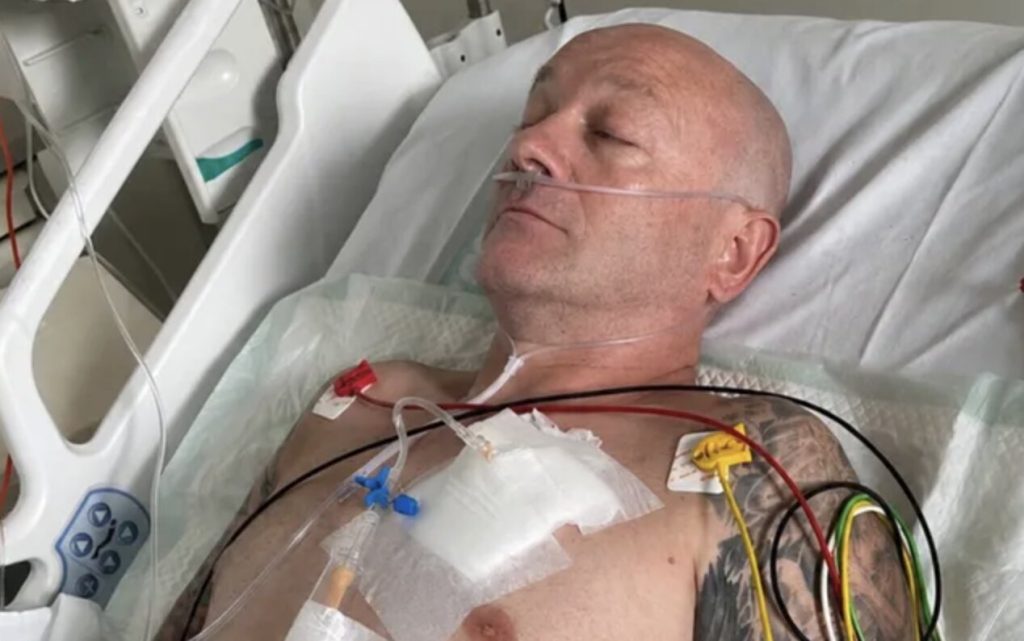 A British holidaymaker suffered 11 broken ribs and a punctured lung membrane in a Spanish motorbike crash - and now friends are racing to raise £13,000 to drive him home.