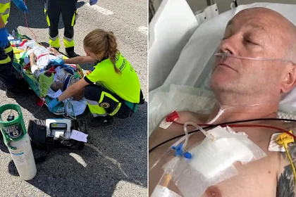 A British holidaymaker suffered 11 broken ribs and a punctured lung membrane in a Spanish motorbike crash - and now friends are racing to raise £13,000 to drive him home.