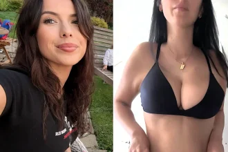 A woman born with missing chest muscles has worn a bikini for the first time after £16,000 surgery - having quit swimming lessons in tears as a schoolgirl.