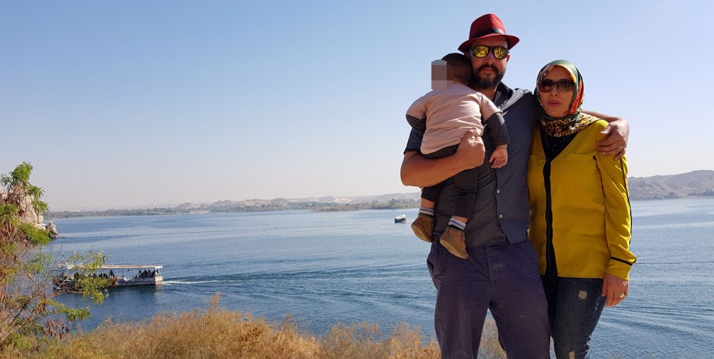 A British mum detained in Egypt has lost a lot of weight and looked like a broken person during her mother's first prison visit - her husband is demanding UK action.