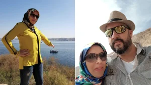 A British mum detained in Egypt has lost a lot of weight and looked like a broken person during her mother's first prison visit - her husband is demanding UK action.