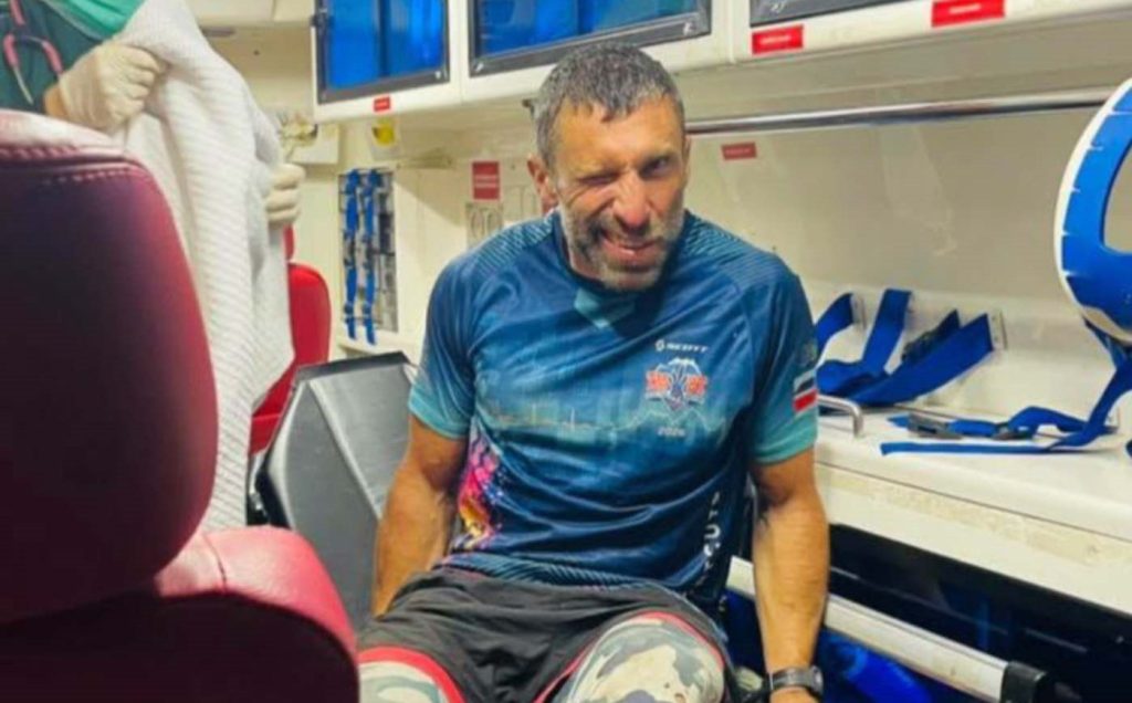 A "British" climber is being investigated by police after a 43-strong team spent five days rescuing him from Malaysia's highest mountain following a 33ft fall.
